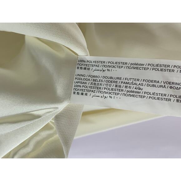 MNG BASIC Women's Cream Hook Open-Front Blazer SZ S - Picture 11 of 12